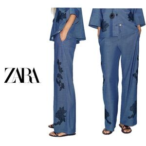 NWT Zara wide leg pants size small